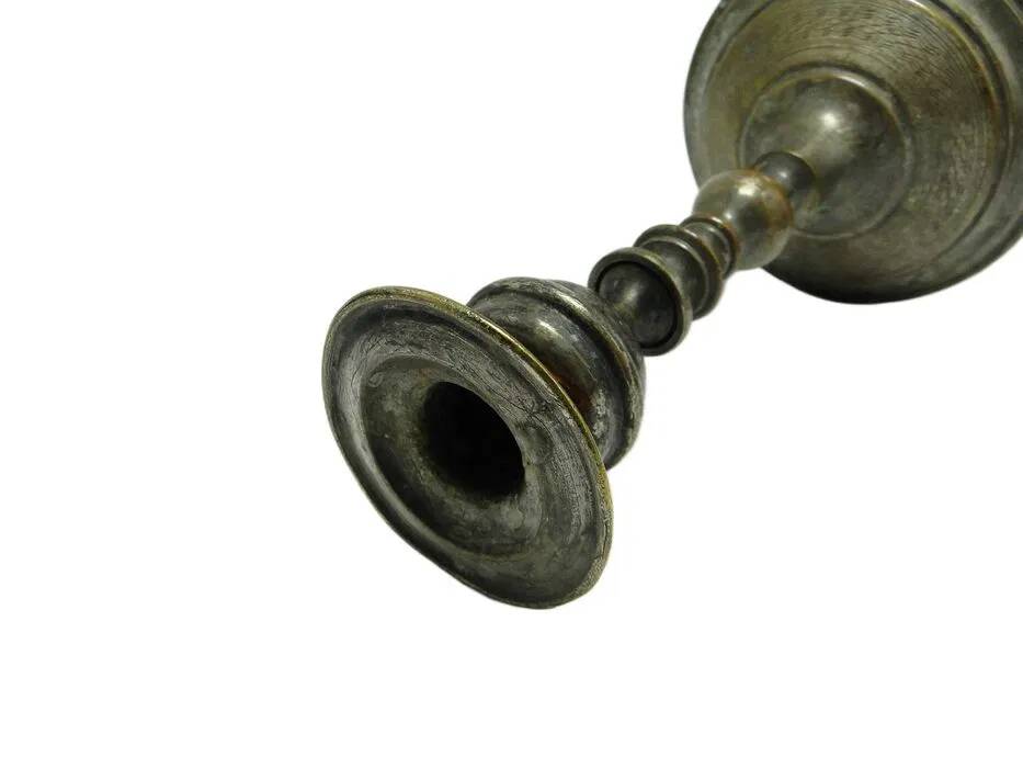 ADK Empire Candle Holder, silver-plated brass, Austria, early 20th century