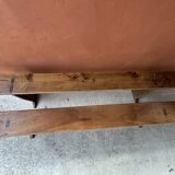 Pair of wooden farm benches
