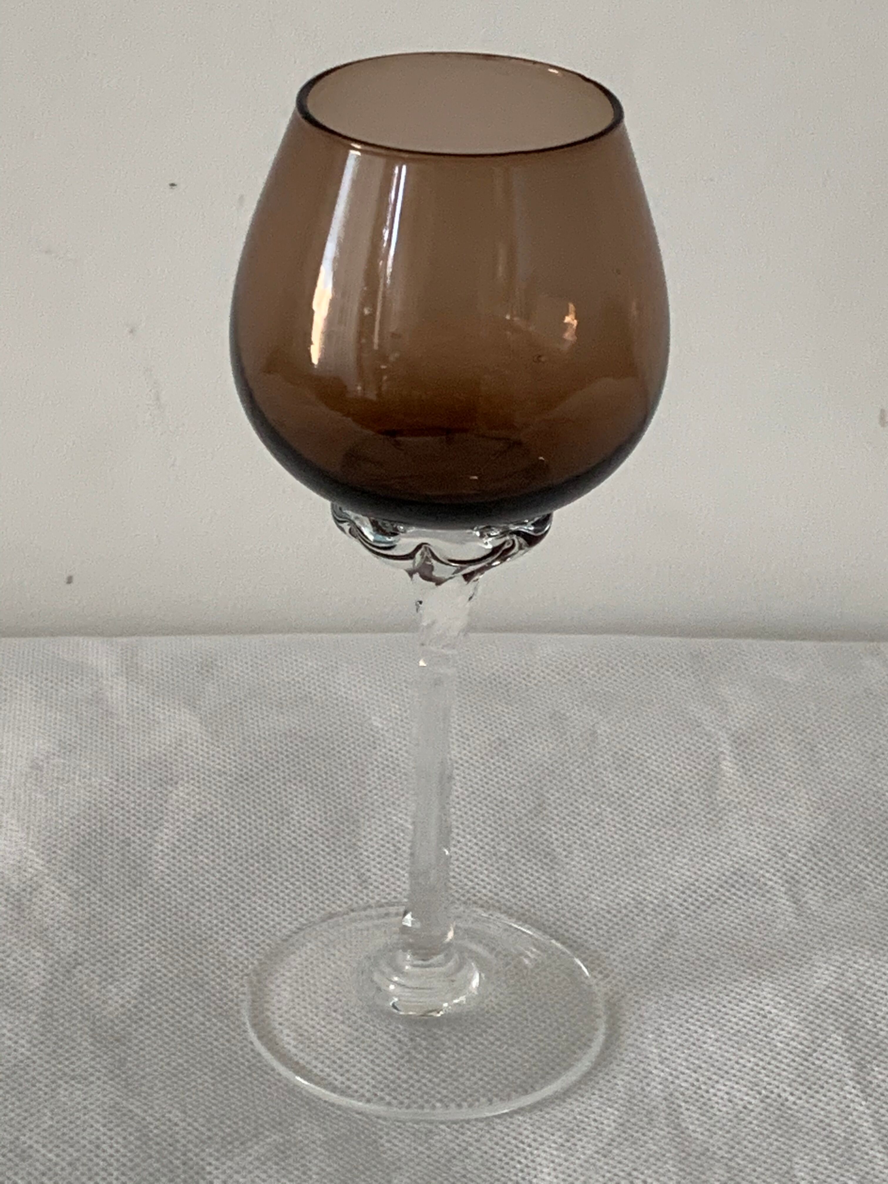 6 colorful murano glasses 1970