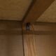 French wardrobe with tapered legs, 3 doors, 120cm hanging rail, new.