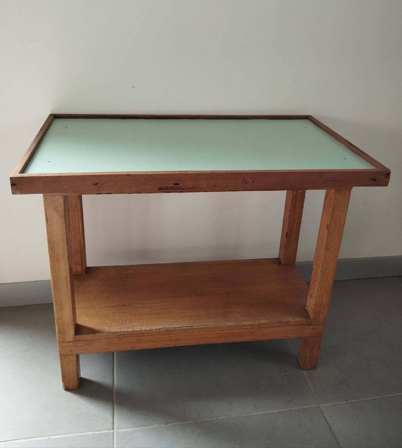 Wood and formica coffee table