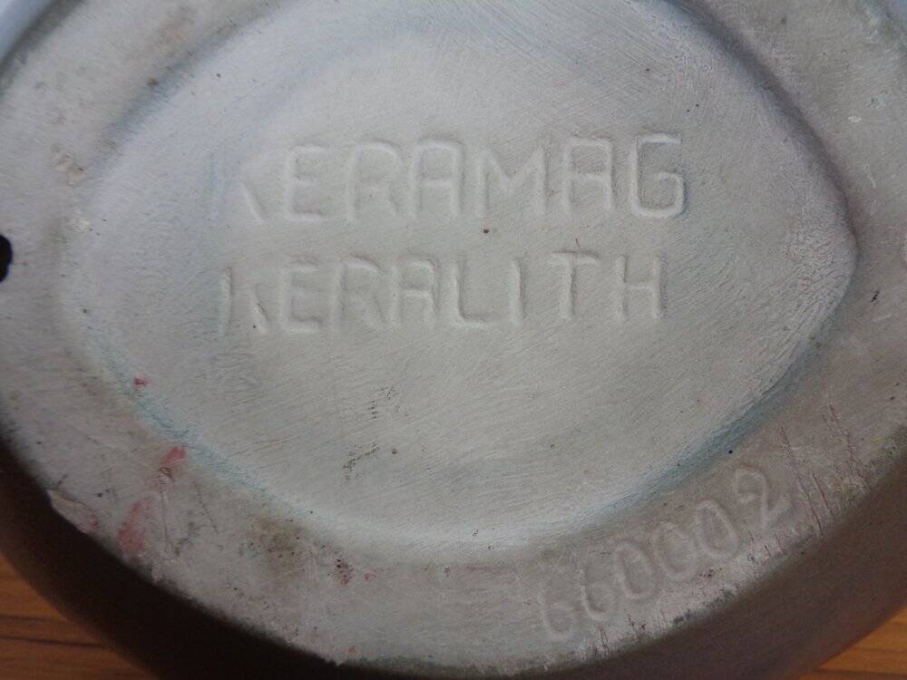 Studio ceramic bowl by Keramag Keralith, Czech Republic, 1960s