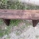 Vintage bench period 1950/60 old solid wood