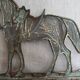 Keychain, towel rack, or wall-mounted cloth rack in the shape of a harnessed horse