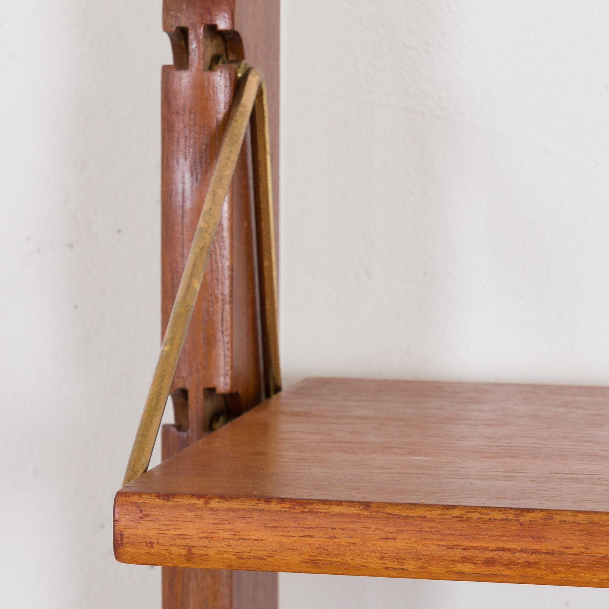 Norwegian free standing wall unit in teak by Torbjorn Afdal, 1960s