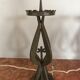 Paire de grands chandeliers brutalistes