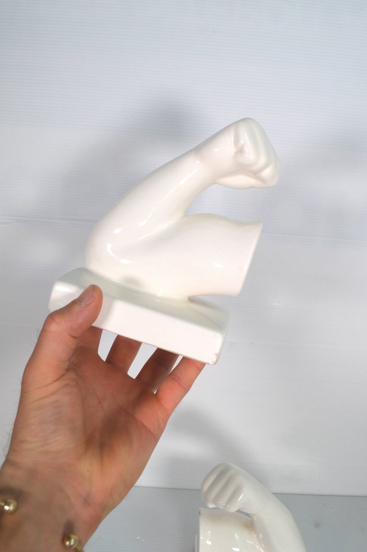 Vintage ceramic bookends