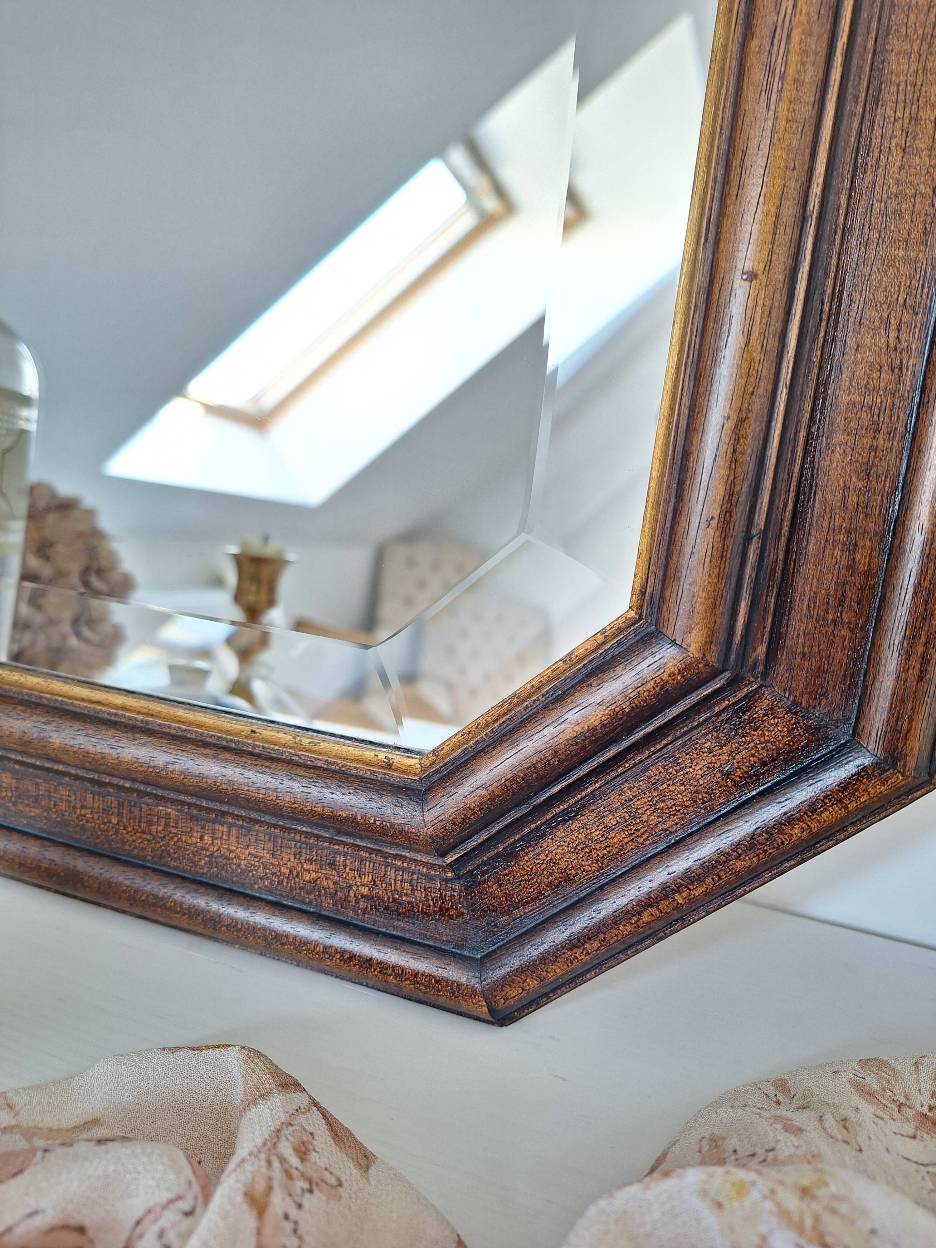 Vintage octagon mirror