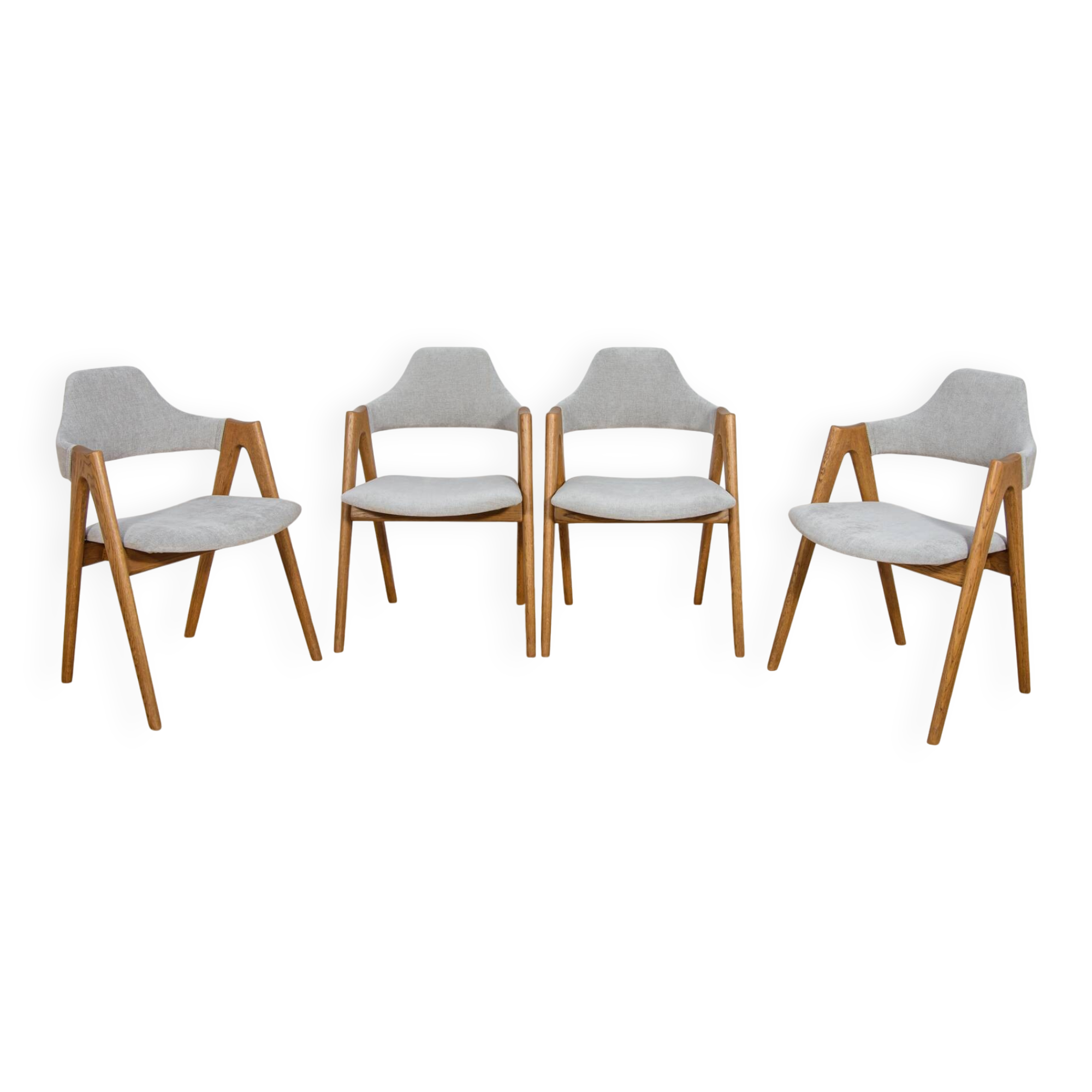 Compass dining chairs by Kai Kristiansen for Sva Møbler, 1960s, set of 4