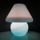 Blue Murano mushroom table lamp, Gambaro e Poggi for Vetri