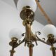 Brass Art Deco Candlestick, 1930s, Czechoslovakia
