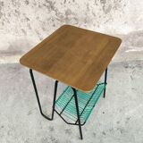 Vinyl record shelf, 50s/60s side table