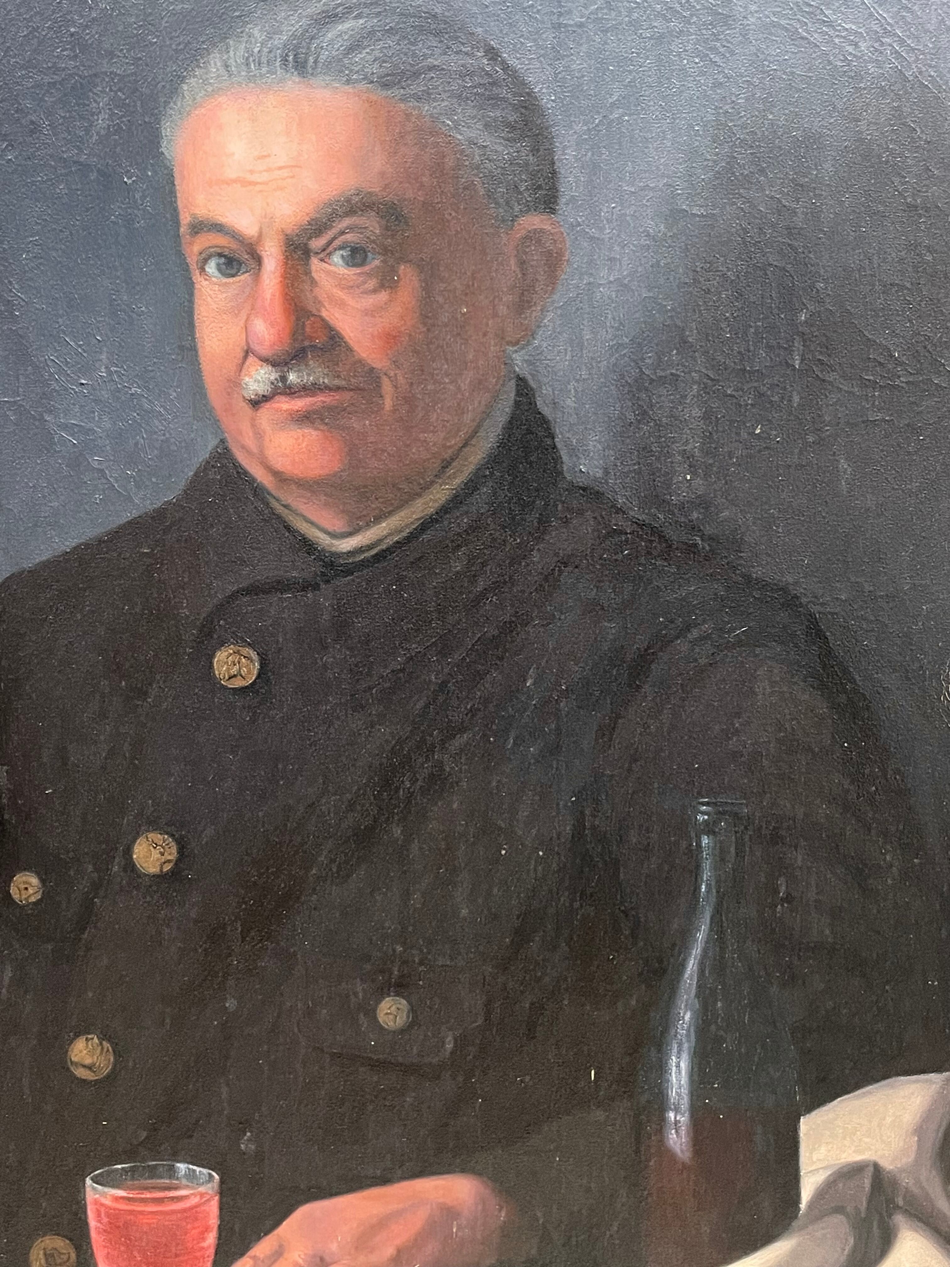 Portrait, Un petit verre de vin rouge