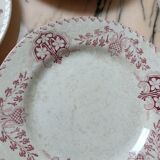 Flat plates Lunéville model Sébastopol With Lions of Faience