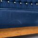 Large corner fan-shaped bench in oak, Guillerme and Chambron, 1970s