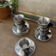 Ikea trivsel vintage 90s espresso coffee service – stainless steel – set of