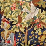 Large Needlepoint Canvas Tapestry - Margot de Paris - The Let