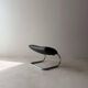 Swiss lounge chair with ottoman by Robert Haussmann from the 1980s.