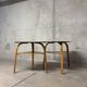 Set of 2 vintage 1960s tripod mediator coffee tables by Steiner.