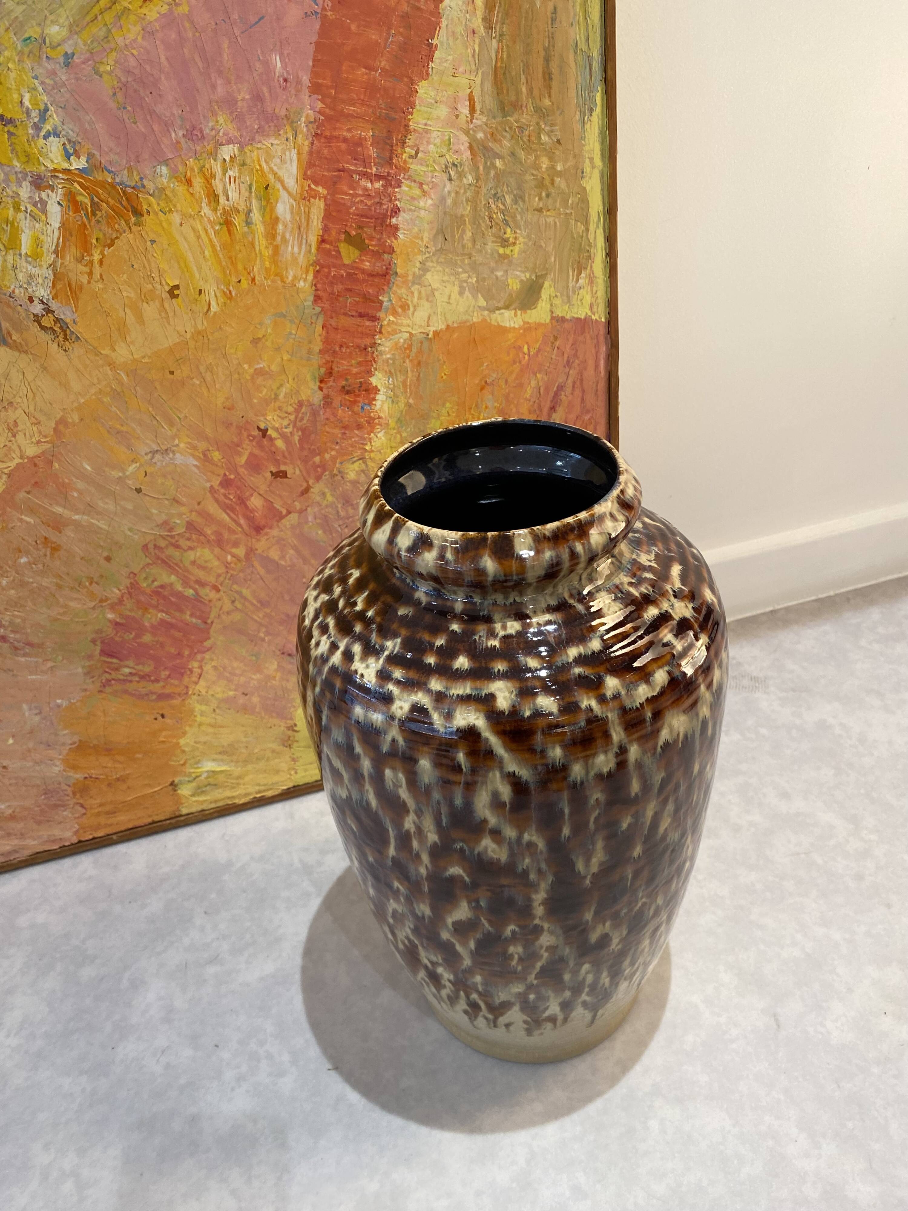 Large West Germany ceramic vase, vintage