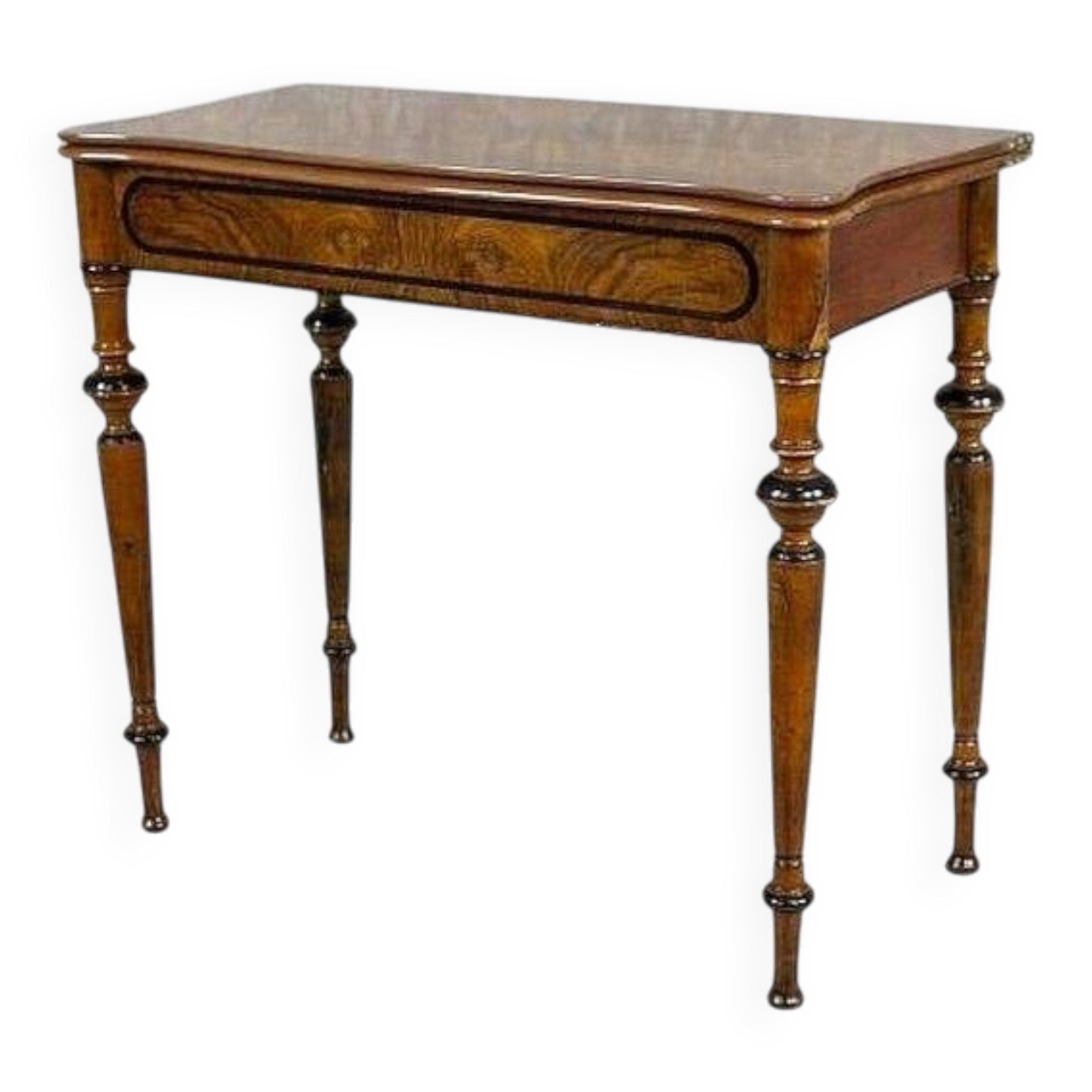 Late 19th Century Game Table with Hidden Drawer, 1890s