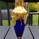 Trefuochi Murano vase in blown glass, floral pattern in relief