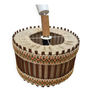 suspension rotin vintage