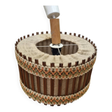 Vintage rattan pendant light