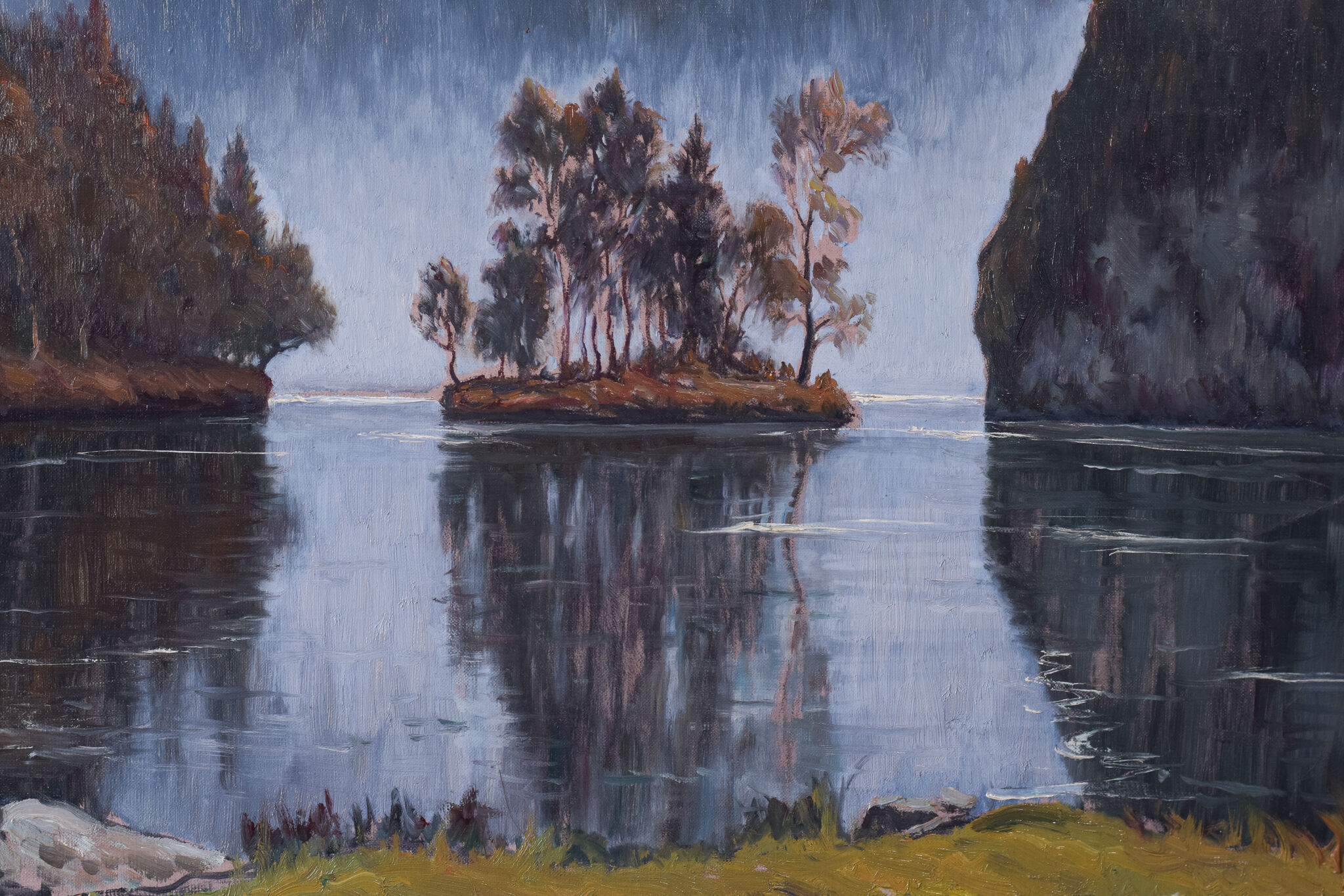 Tableau ancien Ricard Tarrega Viladoms - 'Lac Königssee' Bavière