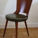 3 chaises baumann « dove » skaï amande