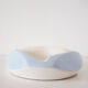 Empty pocket in white and sky blue ceramic 1950