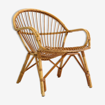 Chair rattan of 60-70 years.