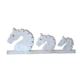 Resin paper press imitating travertine "horses", 70s