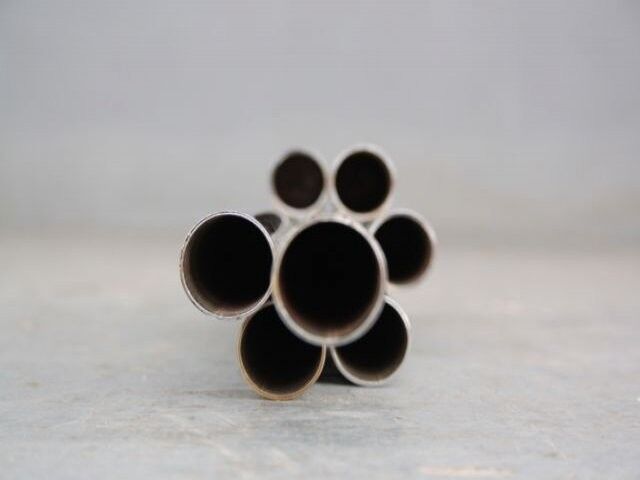 Mud tubes design nickel-plated metal 1980