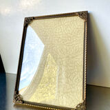 Metal frame in gold colored brass