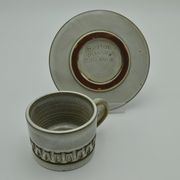 Marius and Huguette Bessone ceramic cup and saucer