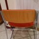 Fabric and wood chair ornage