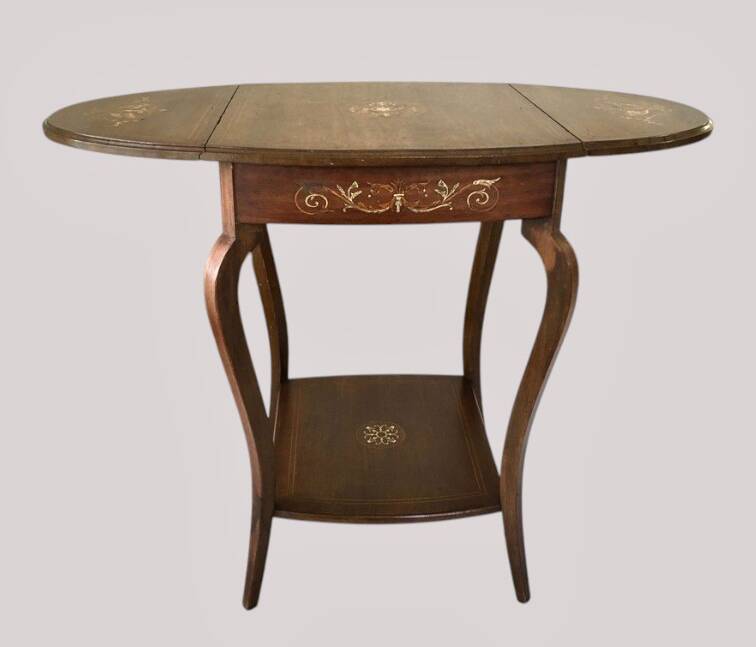 Art Deco marquetry tea table 1930