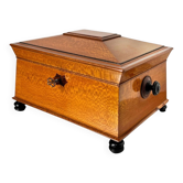 Historicism Box in Floral Ash Veneer and Rosewood, Austria, 1880s