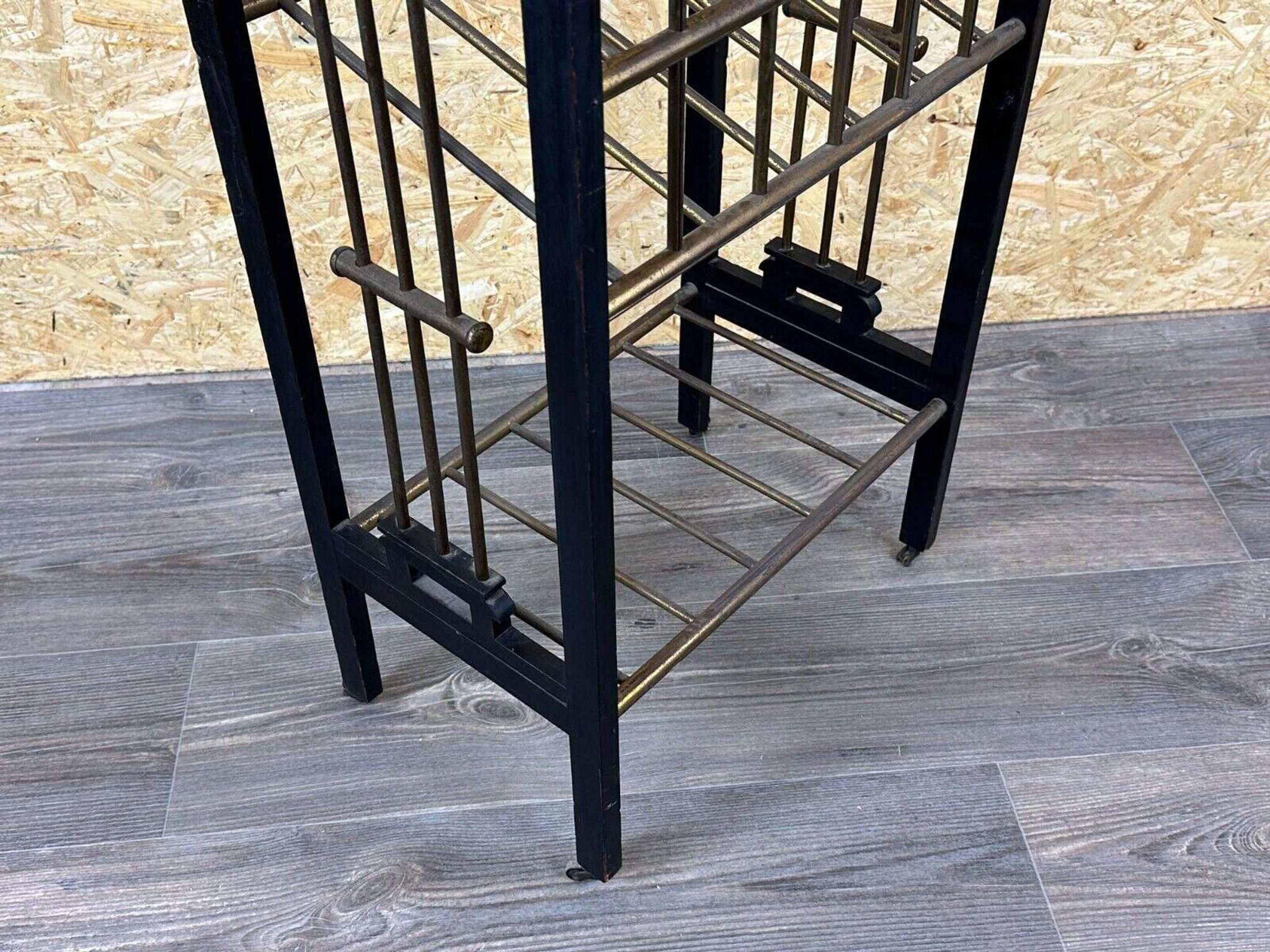 Magazine rack from Wiener Werkstätte Austria made of mahogany & brass around 1900