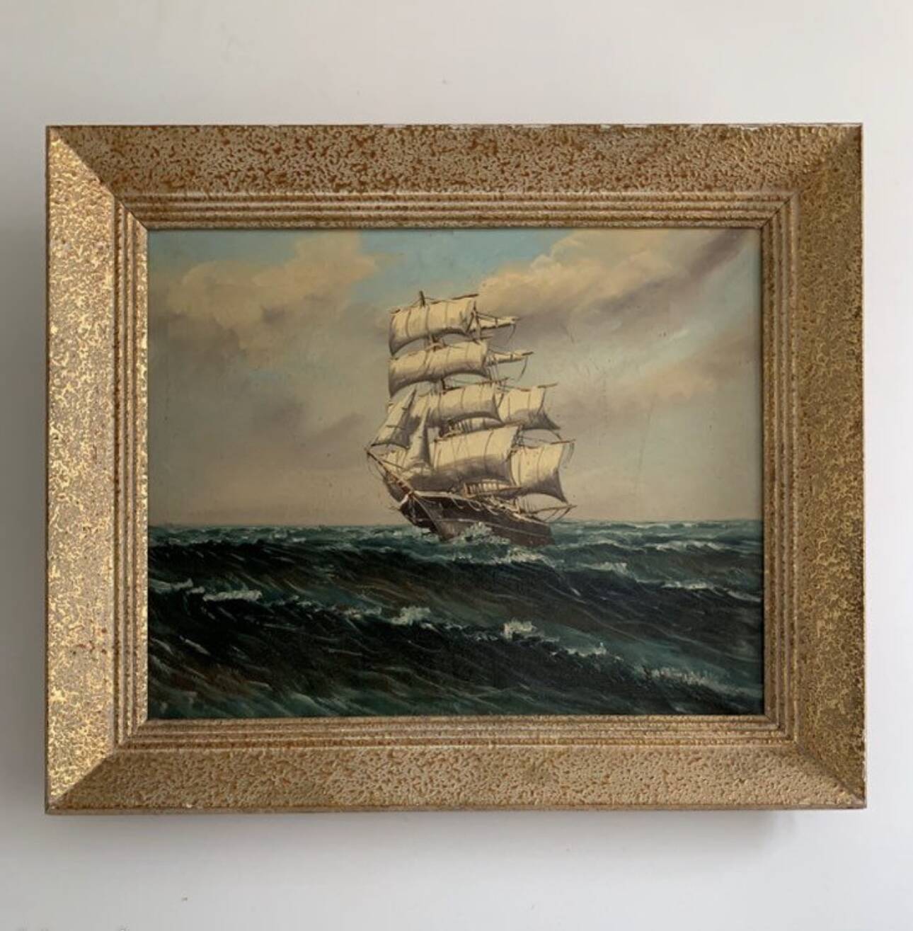 Old marine painting