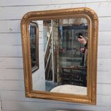 Old Louis Philippe style gilded mirror, 100×83cms