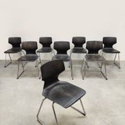 Chaises empilables vintage Pagwood Flötotto 1960