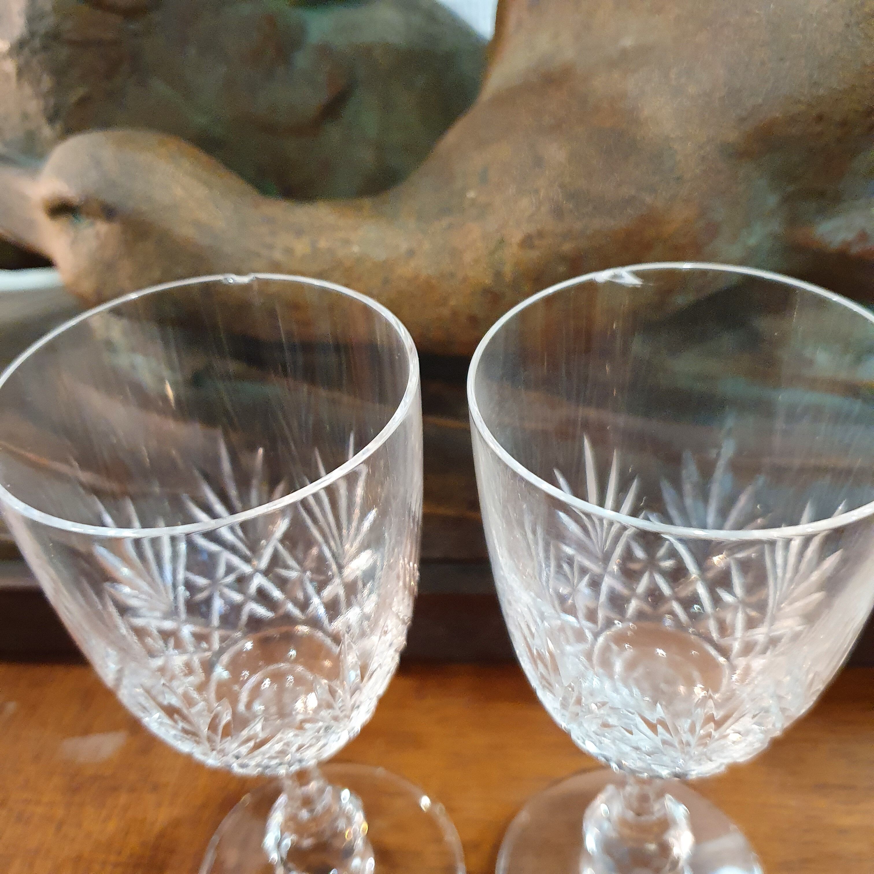 12 crystal stemware St. Louis model Massenet for water or wine