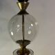 Lamp See Delmas glass and brass, vintage design