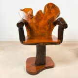 Brutalist bench and armchair set