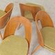 Lot de 4 chaises jaune Antonin Suman pour Tatra Nabytok 1960