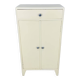 White wood convenient storage unit from the 1950s