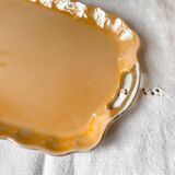 Vintage Czecho-Slovakia Victoria China Iridescent Peach Lustre Tea Set 1950s