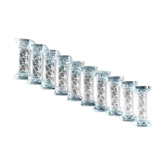 10 Sèvres crystal knife holders